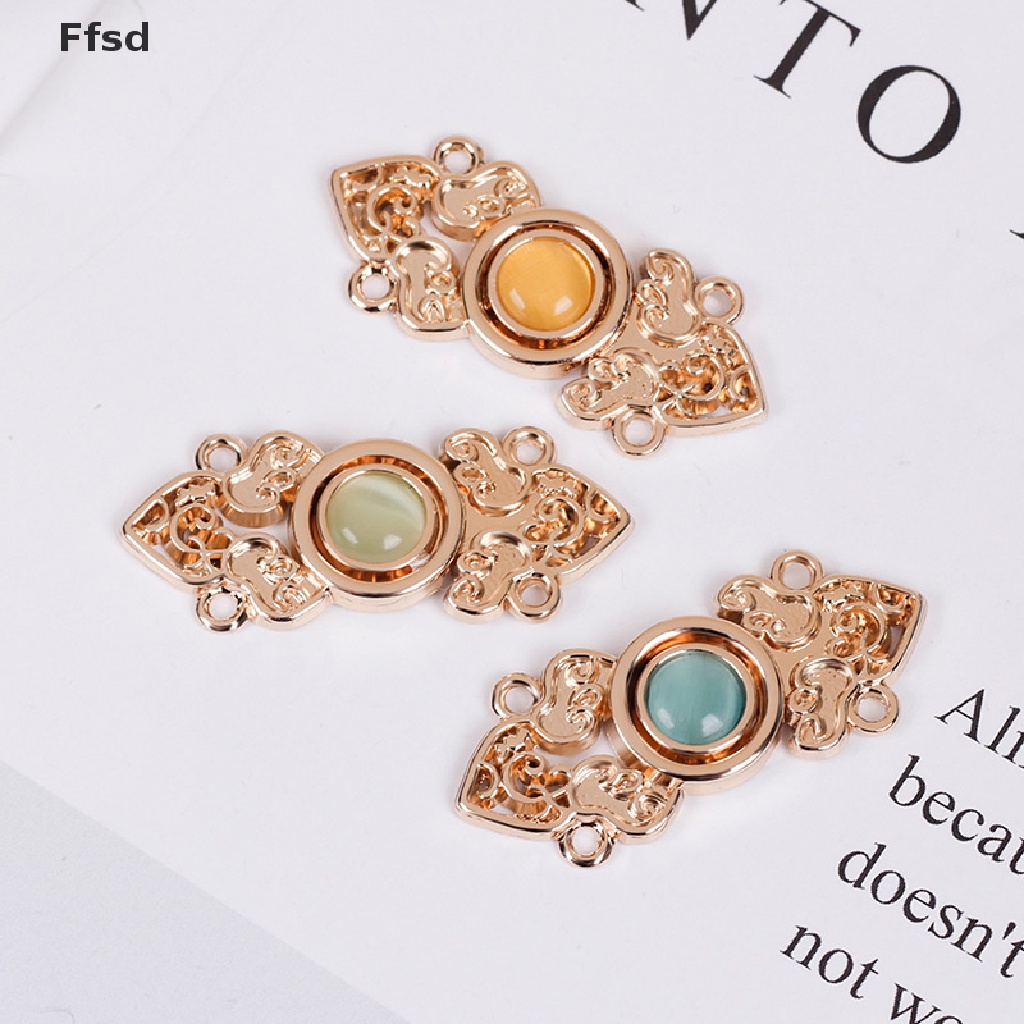 1 Cặp Nút Áo Cardigan Bằng Kim Loại Phong Cách Vintage