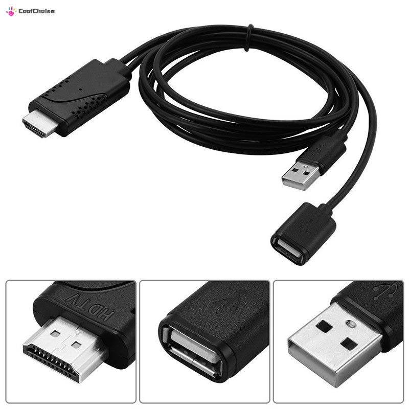 Cáp Chuyển Đổi Usb Sang Hdmi Cho Iphone 7 / 7plus / 6s 6 Plus Android