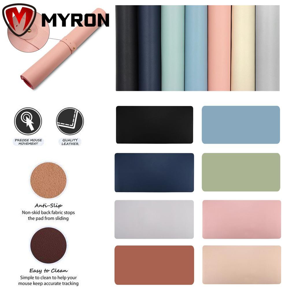 MYRON 90*40cm Top Quality Keyboard Mice Mat Modern Game Mouse Pad Large Laptop Cushion Home Office Computer Desk Leather/Multicolor