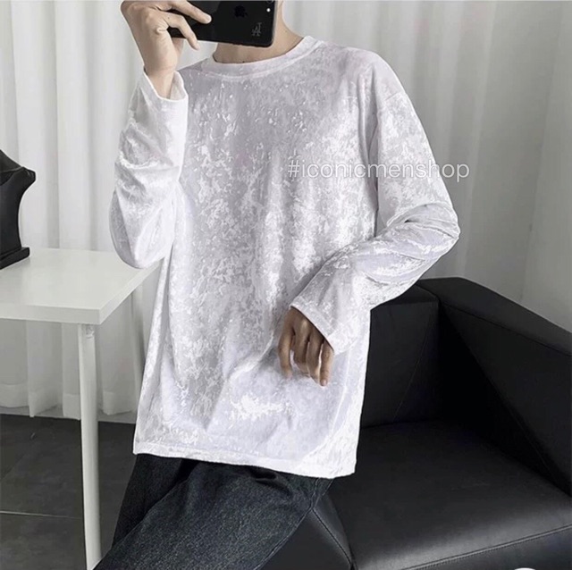 Áo thun nhung tuyết dài tay