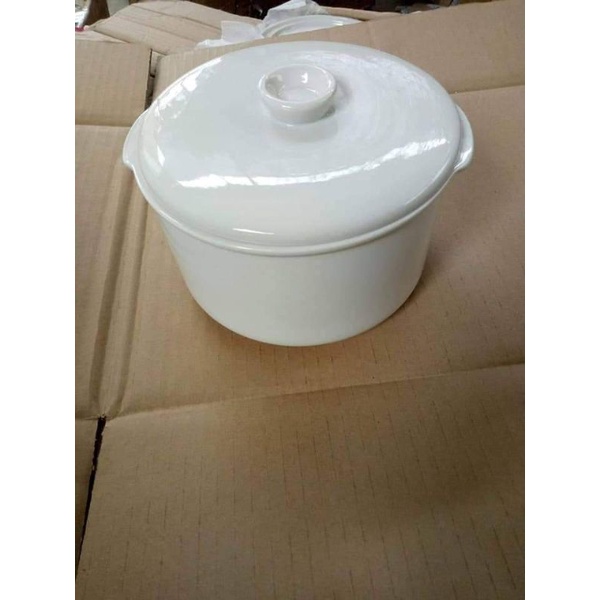 Nắp sứ 1,6l bộ nồi nấu cháo chậm bear (chính hãng)