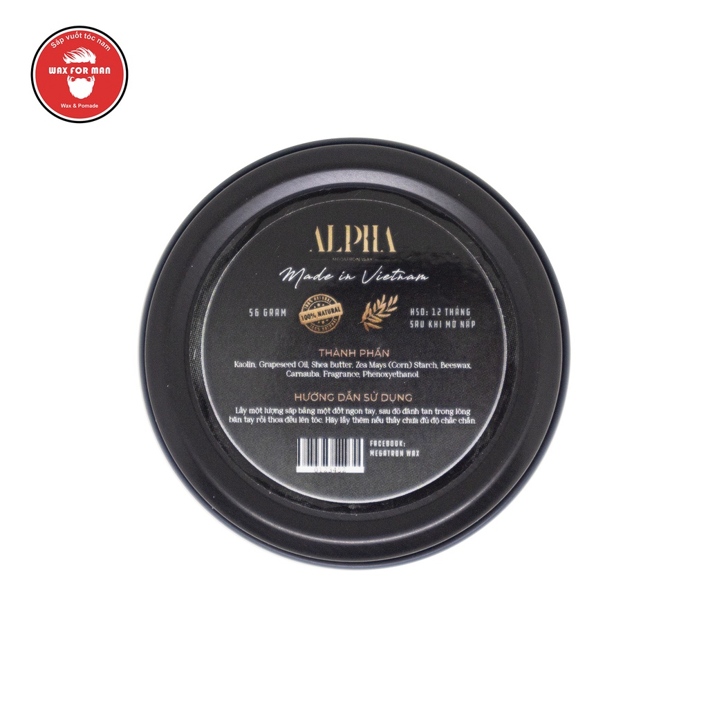 Sáp vuốt tóc Alpha Clay Wax