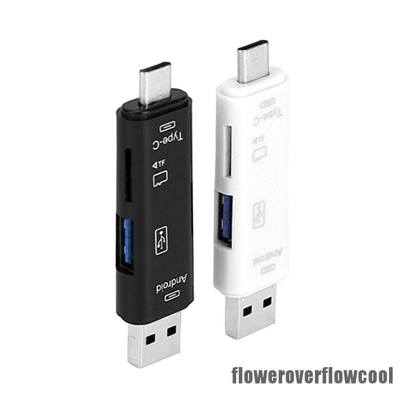 5 trong 1 USB 3.0 Loại C USB Micro USB SD TF Đầu đọc thẻ nhớ Bộ chuyển đổiOTG