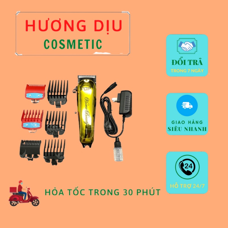 Tông đơ cao cấp cắt tóc nam giá rẻ POP P36 màu vàng đen công suất 10w