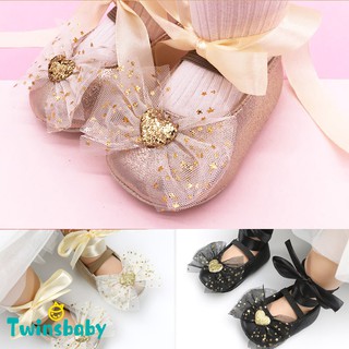 Giày búp bê đính nơ dễ thương dành cho bé gái sơ sinh