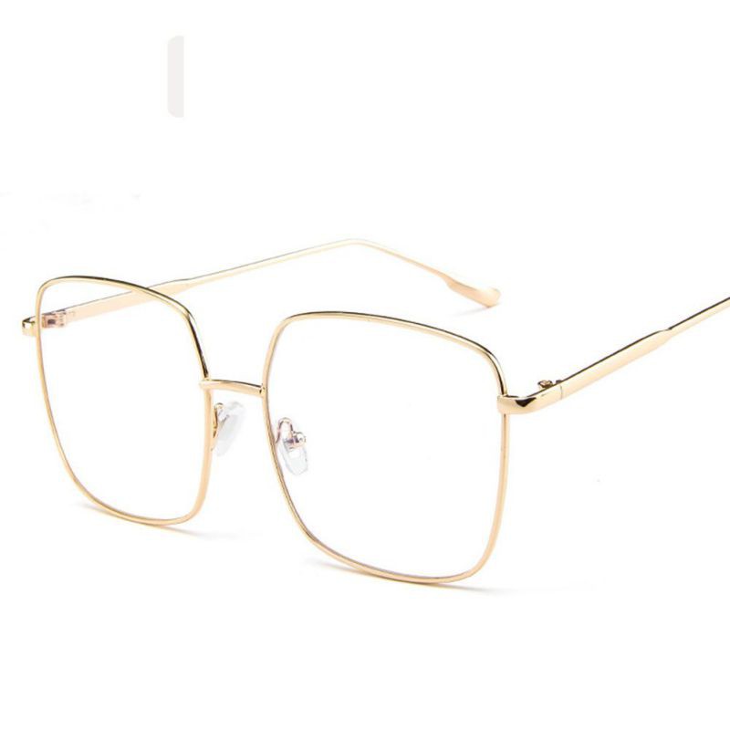 Kính mát vuông gọng kim loại phong cách retro