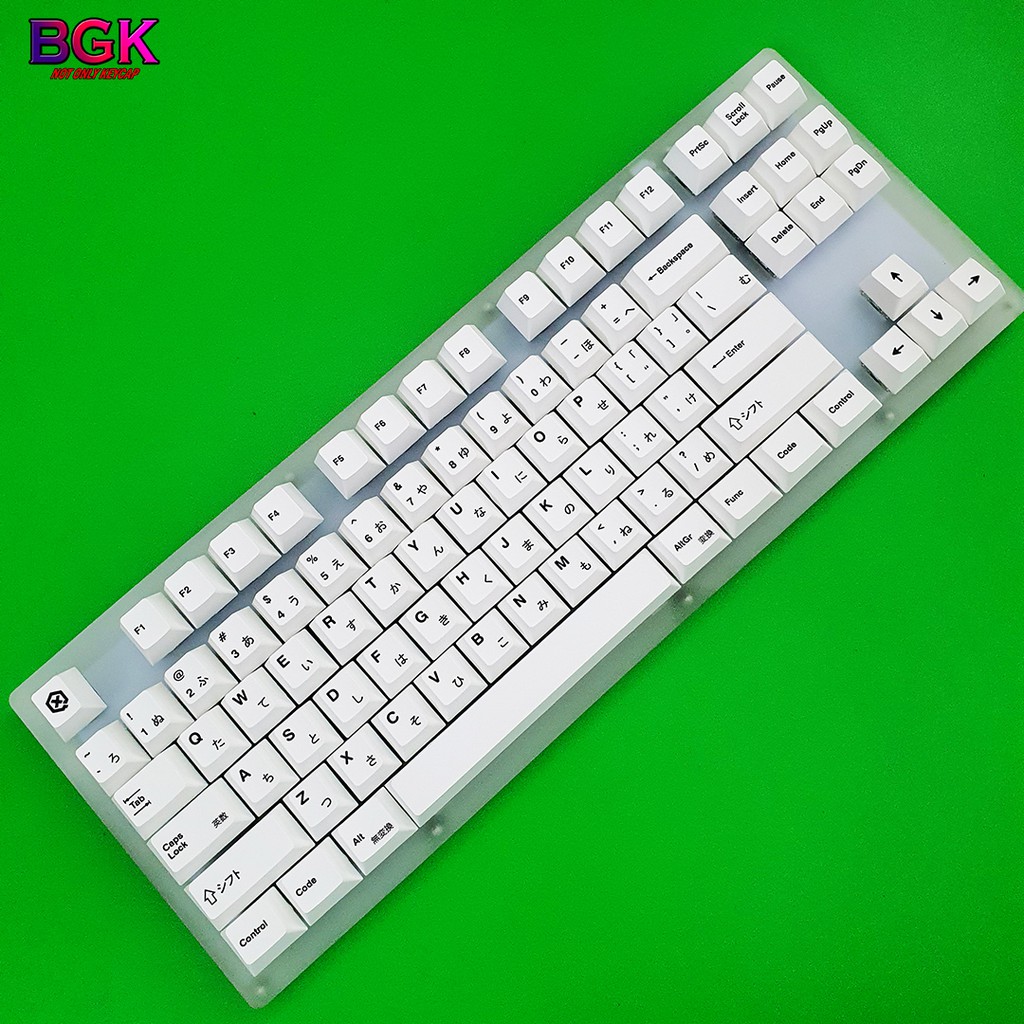 Bộ Keycap Song Ngữ Anh - Nhật Thick PBT Cherry Profile Dye Sub 130 Nút cân được hầu hết các layout dị