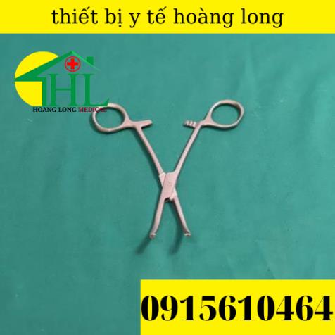 Panh Y Tế, Panh Gắp Phẫu Thuật, Pen Kẹp Y Tế, Panh Cong Có Mấu 14cm - Hàng Pakistan