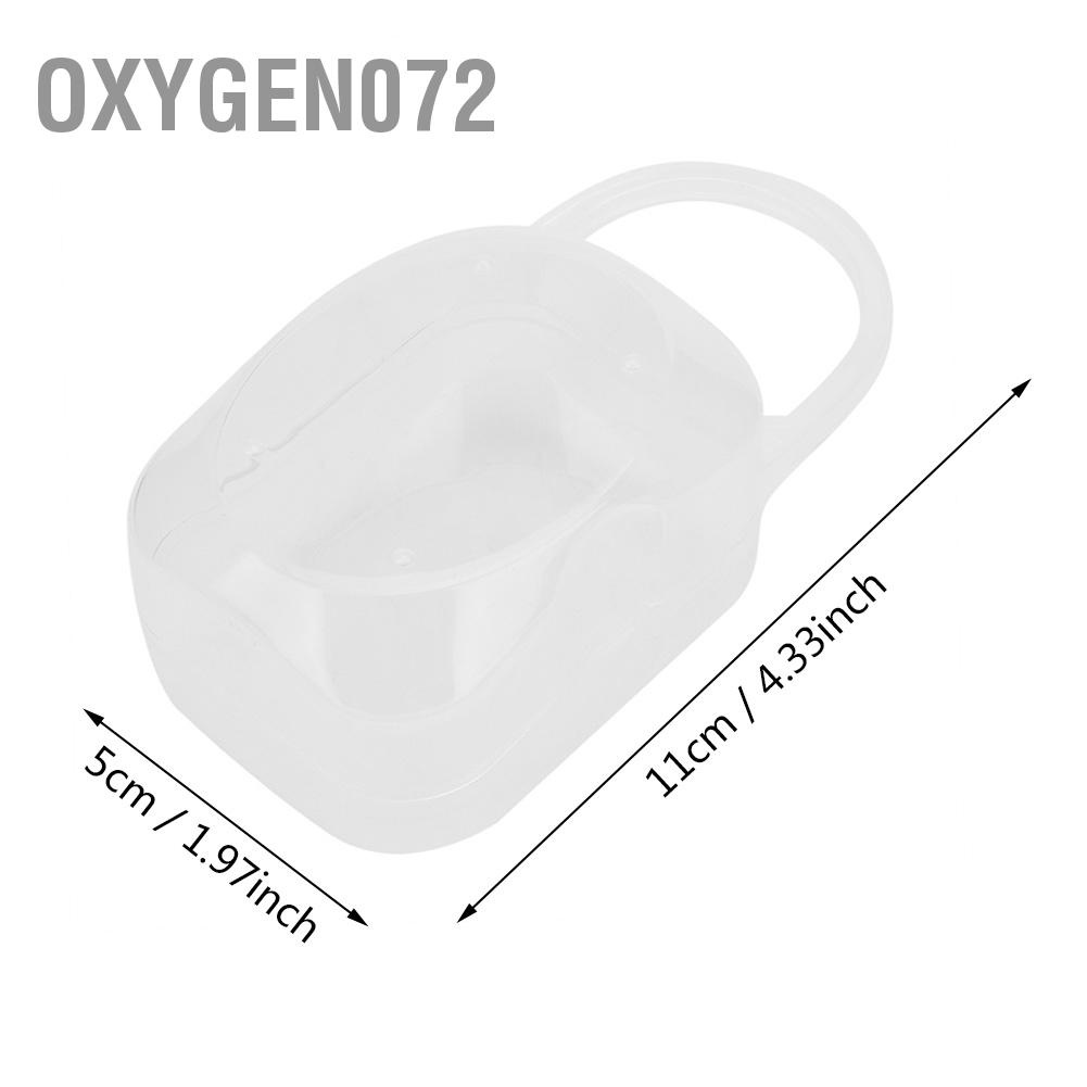 Hộp Đựng Núm Vú Giả Bằng PP Trong Suốt Chống Bụi Oxi072 Cho Bé Sơ Sinh