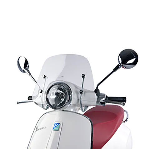 Kính chắn gió Vespa Primavera thấp Chính Hãng Piaggio Giá Sỉ Sẵn Số lượng Lớn Hai Màu Trong Và Đục