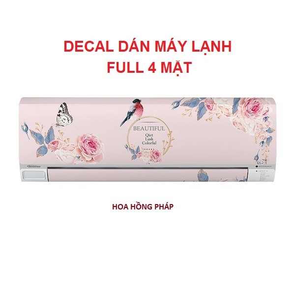 Giấy Decal Dán Tủ Lạnh Phong Thủy HOA HỒNG PHÁP