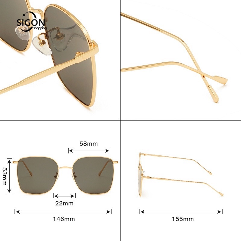 Kính Mát Chống Tia UV Phong Cách Retro Thời Trang Cho Nam Nữ