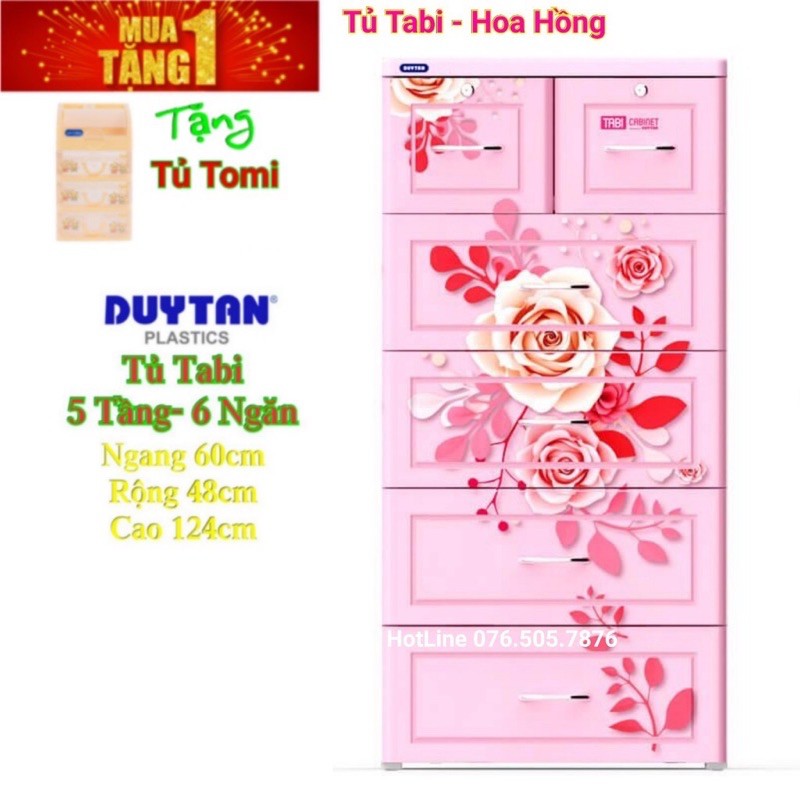 tủ nhựa duy Tân 5 ngăn chính hãng