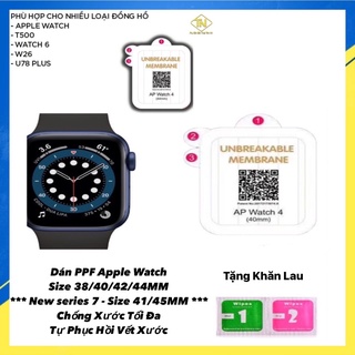 Dán ppf chống trầy apple watch,dán chống trầy đồng hồ thông minh,tự phục hồi vết xước,đủ size 38/42/40/44/41/45mm