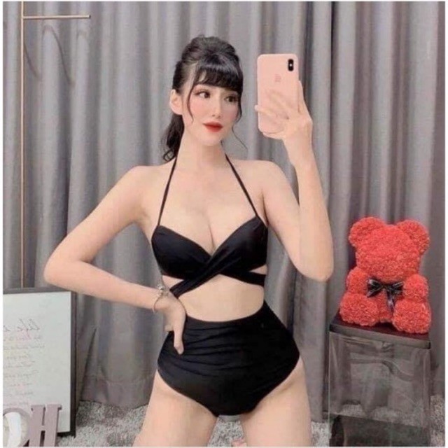 Bikini 2 mảnh quần dúm cạp cao các màu (Có ảnh thật) - B05 | BigBuy360 - bigbuy360.vn