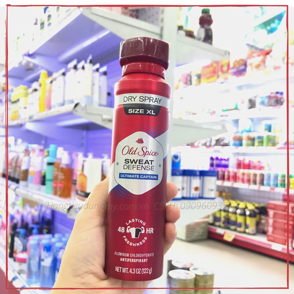 Xịt khử mùi toàn thân dành cho nam Old Spice Refresh Body Spray 122g