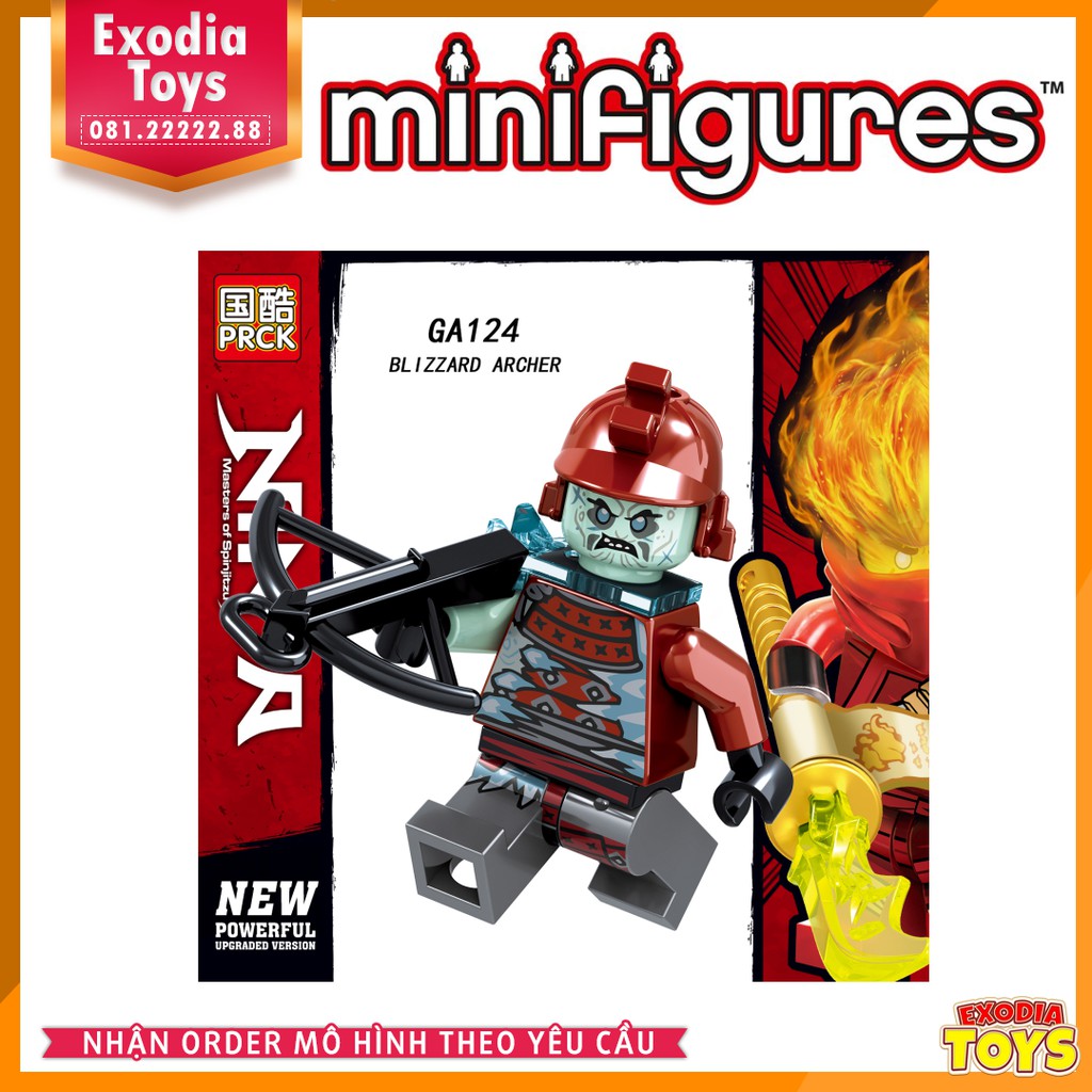 Xếp hình Migfigure nhân vật hoạt hình Ninjago Season 11 - Đồ Chơi Lắp Ghép Sáng Tạo - PRCK GA123-130