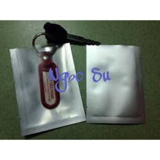 Túi 1 mặt bạc một mặt trong không zip ,ko đáy đứng