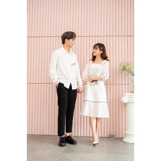 áo váy sơ mi đôi ( kèm hình thật )