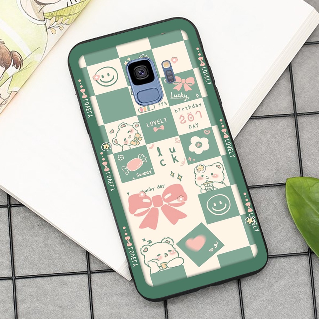 Ốp lưng Samsung Galaxy S9 in hình cao cấp mẫu kẻ caro,mikenbe@r siêu hot