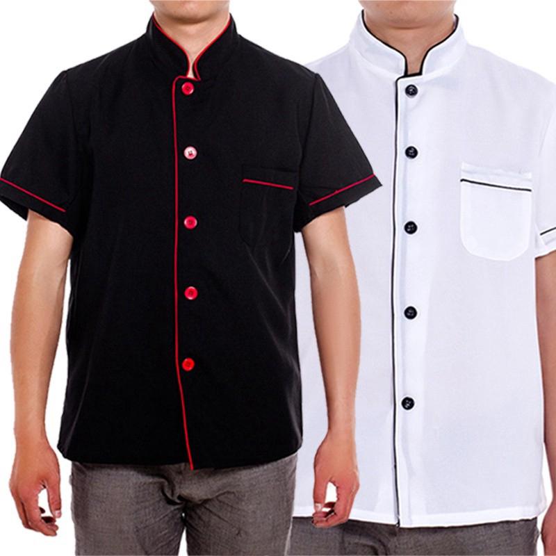  Áo Đồng Phục Đầu Bếp Ngắn Tay Chuyên Nghiệp Cho Nam Và Nữ 