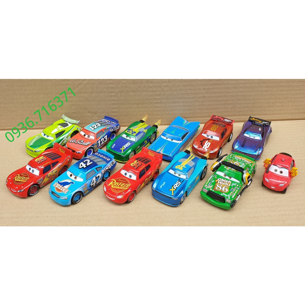 Mô hình xe hoạt hình Mc queen hàng Mattel No box