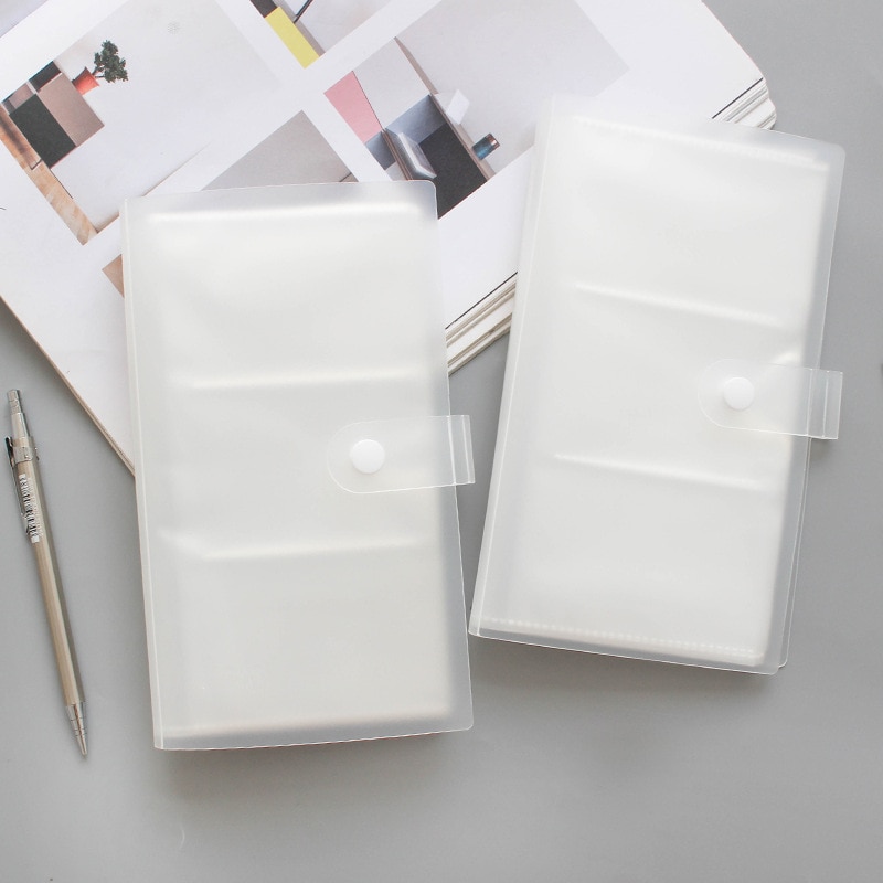 PP Matte 240 Slots ID Holders Business Card Book Large Capacity Business Card Clip Ticket Collection Book Card Stocks