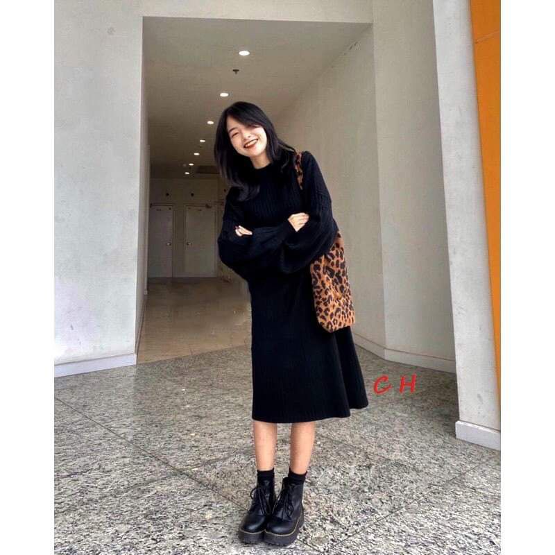 váy đầm nữ trơn dáng suông tay bồng chất bo dày dặn , váy vitage trắng tinh khôi,dáng baby ulzzang kèm video ảnh thật ❤❤ | BigBuy360 - bigbuy360.vn