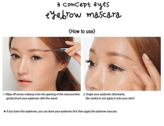 Chuốt lông mày 3CE 3 CONCEPT EYES EYEBROW MASCARA