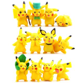 #ReadyStock# 12Pcs/set 4 Pattern Pokemon Pikachu Doll Gift For Kid Toys