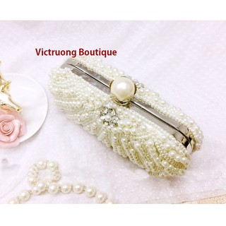Clutch cầm tay ngọc trai