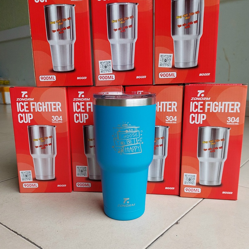 Ly giữ nhiệt 900ml - Ly giữ nhiệt có túi xách - Ly giữ nhiệt vỏ nhám chống trầy inox 304