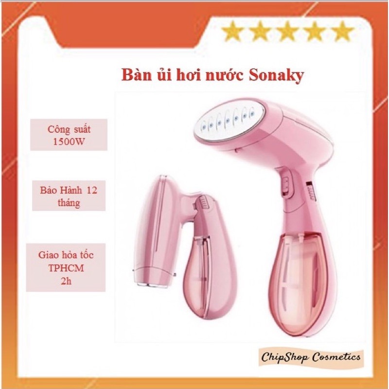 [ FREESHIP EXTRA] MÁY ỦI HƠI NƯỚC SONAKY 1500W CẦM TAY TIỆN LỢI ĐI DU LỊCH, SHOP THỜI TRANG