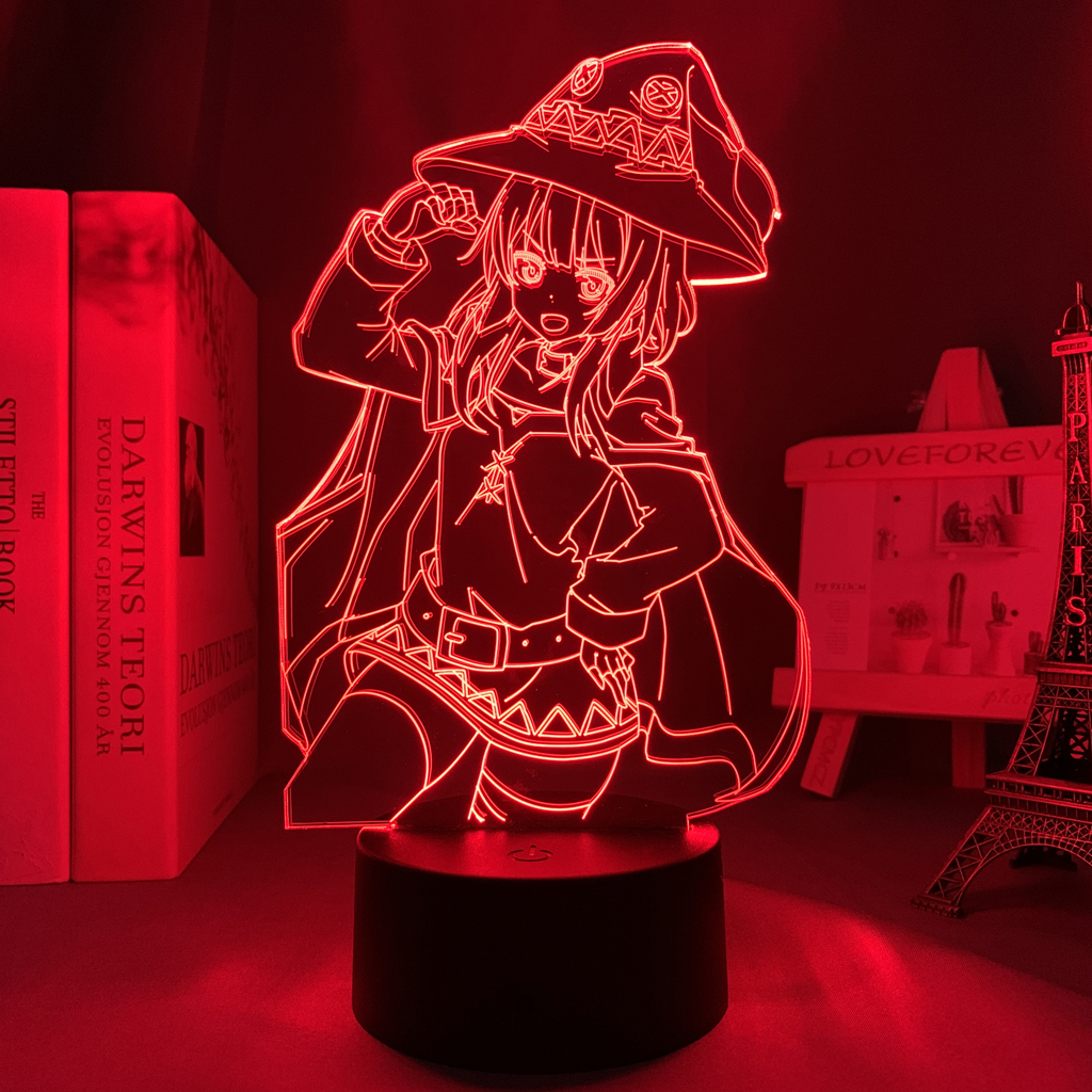 Đèn Ngủ Bóng LED Nhiều Màu Hình Nhân Vật Anime KonoSuba Megumin