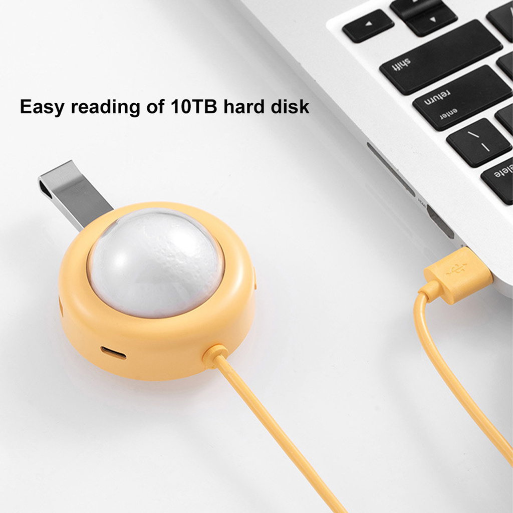 Bộ Chia 4 Cổng Usb Tốc Độ Cao Tích Hợp Đèn Ngủ Tiện Dụng