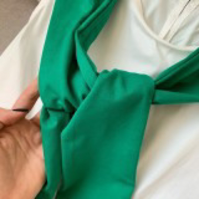 Váy babydoll kèm khăn cách điệu 3 màu xinh xắn Ulzzang Dres0422