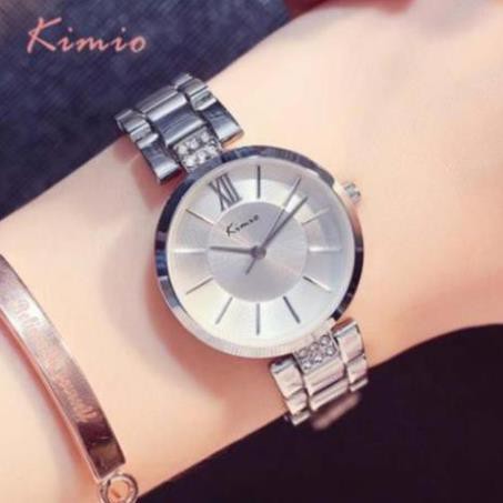 [ĐỒNG HỒ ĐẸP] Đồng hồ nữ dây kim loại sành điệu KIMIO K6133