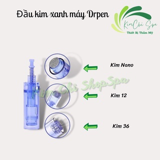 Đầu kim nano, 12, 36 xanh cho máy drpen