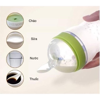 Núm thìa ăn dặm cho bình silicon siêu mềm