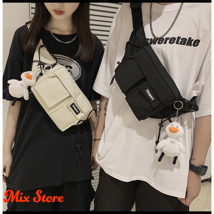 Túi Đeo Chéo Nam Nữ Unisex Đẹp Cá TínhTúi Bao Tử Đeo Vai Hông Đi Học Đi Chơi Thời Trang Ulzzang Hàn Quốc 2021