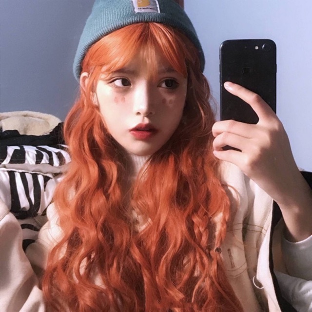 Tóc giả nguyên đầu cosplay dành cho ma nơ căn, tặng kèm lưới trùm tóc