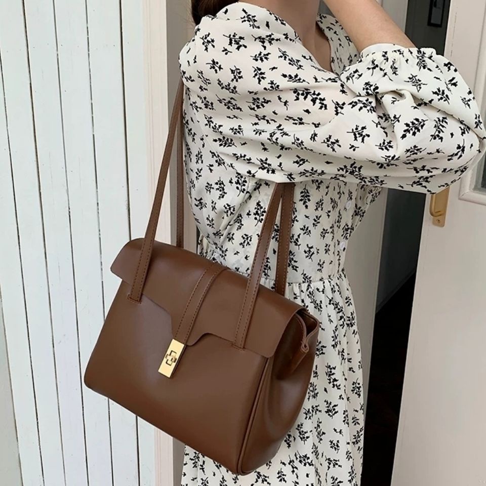 Túi Tote Da Mềm Cỡ Lớn 2022 Thời Trang Retro Cho Nữ