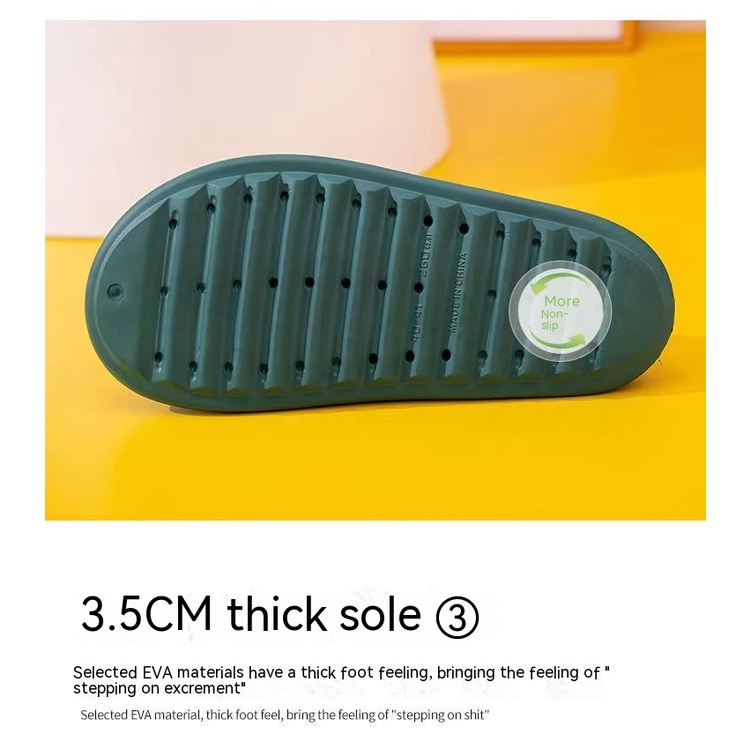 Dép Sandal Xỏ Ngón Đế Mềm Dày Dặn Chống Mùi Chống Trượt Màu Trơn Đơn Giản Thời Trang Đi Biển Cho Nam Và Nữ