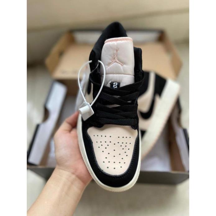 Giày 𝐉𝐨𝐫𝐝𝐚𝐧 1 hồng đen nữ, Giày thể thao JD 1 cổ thấp Black Guava Ice hồng đen bản đẹp full box bill | BigBuy360 - bigbuy360.vn