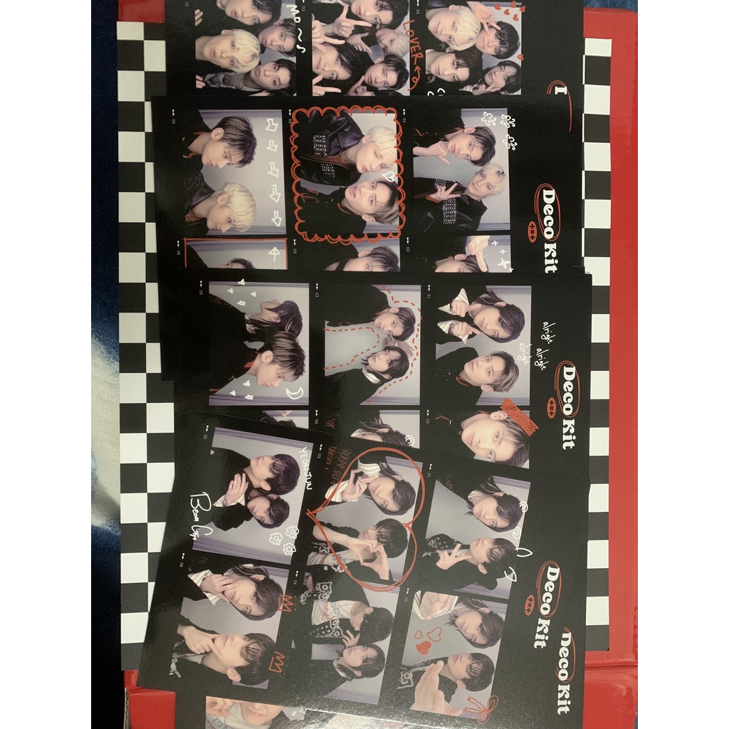 4 cuts/ 6 cuts photo set các thành viên nhóm nhạc TXT hàng chính hãng  deco 2022