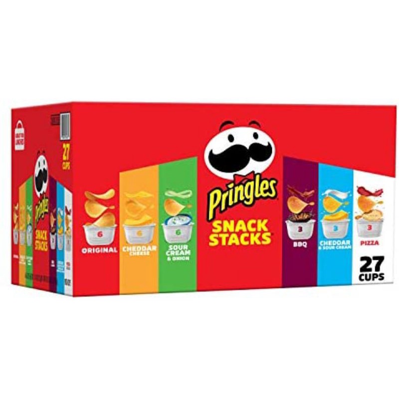 Khoai tây chiên Pringles Mỹ 6 hương vị