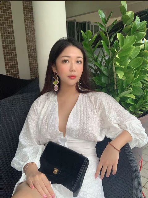 Đầm xòe tiểu thư xinh Ảnh thật ở cuối