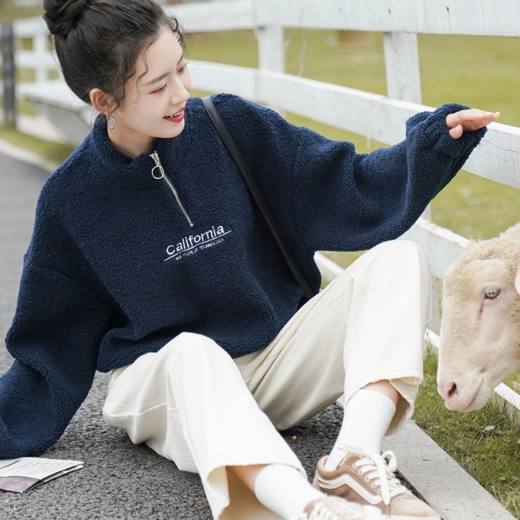 Áo lông crt california. Lông mướt mườn mượt - khoá cổ sịn sò nhé - có dây rút eo chỉnh tuỳ thích | BigBuy360 - bigbuy360.vn