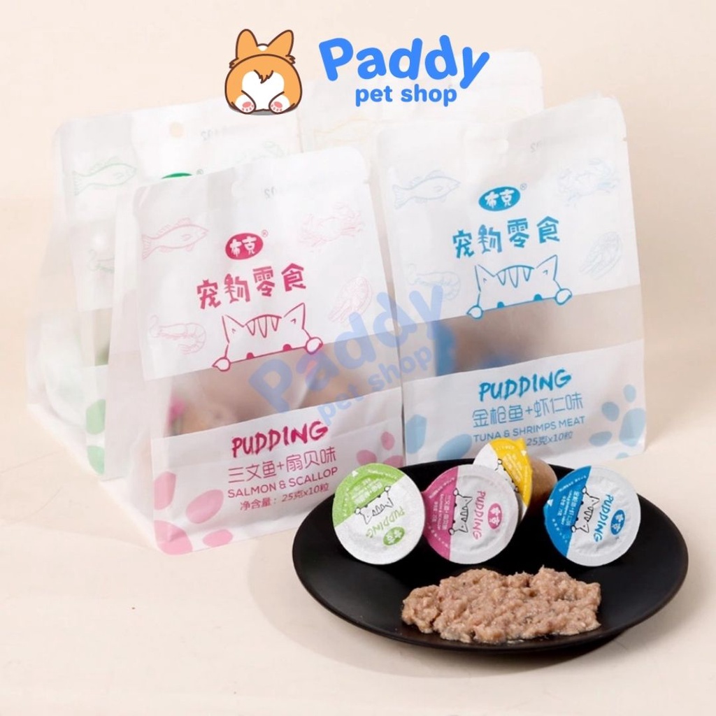 Pudding Sữa Dê Bổ Sung Canxi &amp; Lợi Khuẩn Pet Snacks Cho Chó Mèo