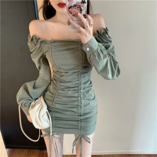 [ ORDER TAOBAO] Váy Body Dây Rút
